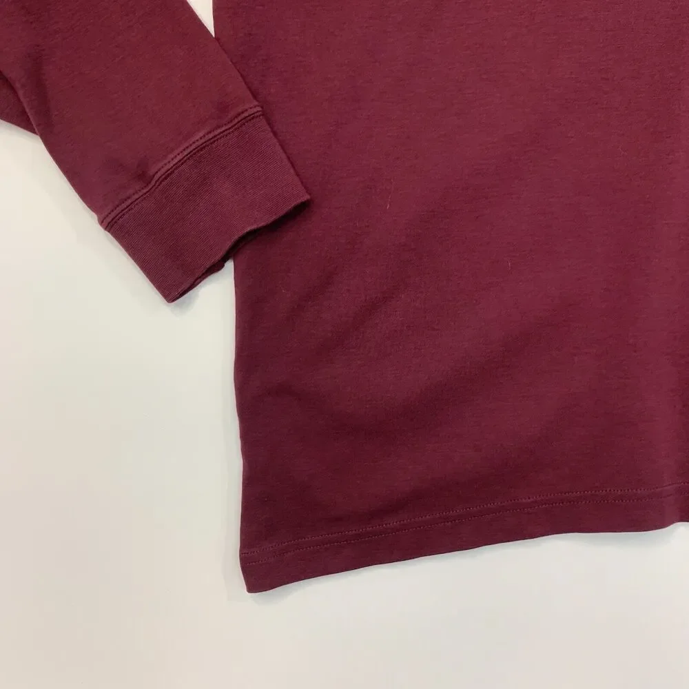 Daniel Cremieux Mock Neck Sweater Mens XL Extra Large Raisin Cotton Lightweight